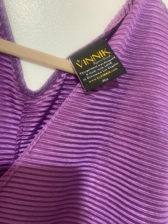 byVinnik Slink Sitzprobe dress in Purple - Plus - Picture 5 of 5